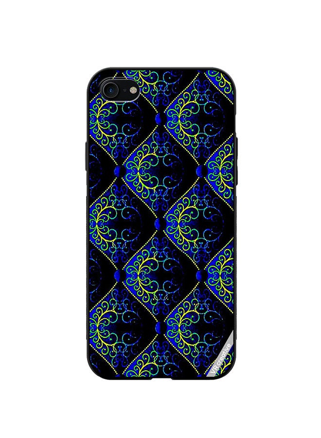 VR CREATIVE Protective Case Cover For Apple iPhone SE (2022) Fractal Abstract Design Multicolour - Image 1