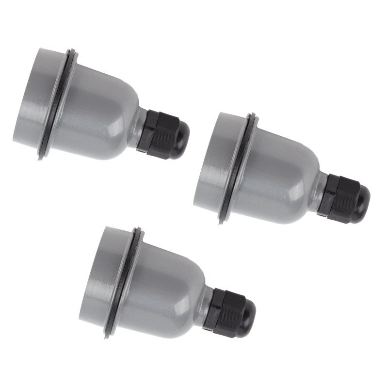 E27 Lamp Holder 3 Pcs Set: Aluminum Shell Waterproof Heat Insulation Anti Melting - Adjustable Standard Interface Socket for Indoor Outdoor Lighting Setup - Image 5