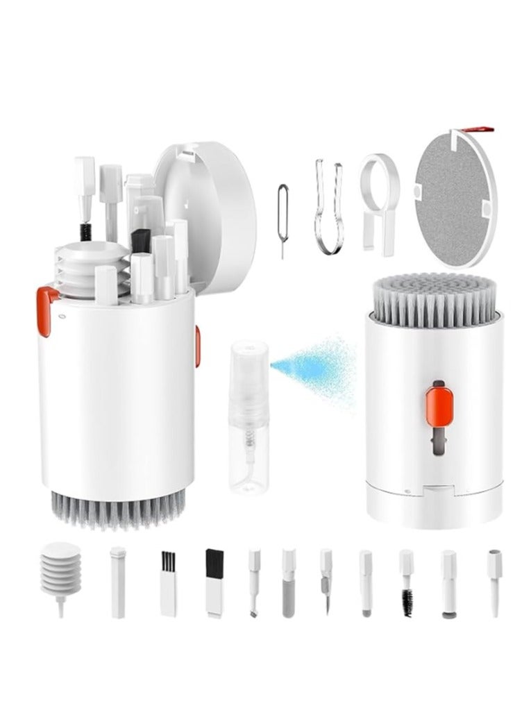 Keyboard Cleaning Set 20 in 1 Screen Cleaner Kit Mobile Phone Keyboard Cleaner with Brush Keyboard Cleaner Keyboard Cleaning Set with Brush for Mobile Phone Camera Laptop Multifunctional Electronics