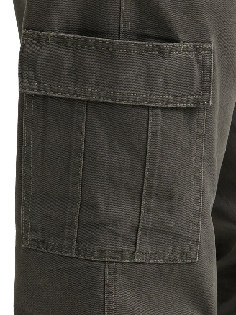 Wrangler Authentics Twill Relaxed Fit Cargo Pant, Olive Drab, 32W x 32L - Image 3