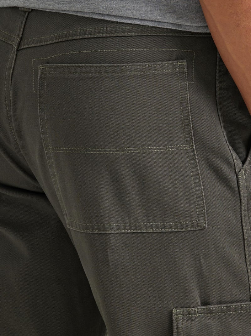 Wrangler Authentics Twill Relaxed Fit Cargo Pant, Olive Drab, 32W x 32L - Image 2