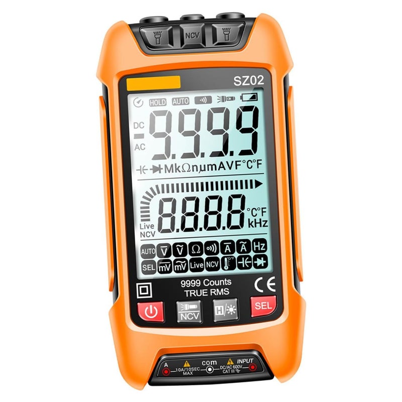 Digital Multimeter with Large LCD Screen Multimeter AC DC Voltage Current Resistance Tester - Image 2