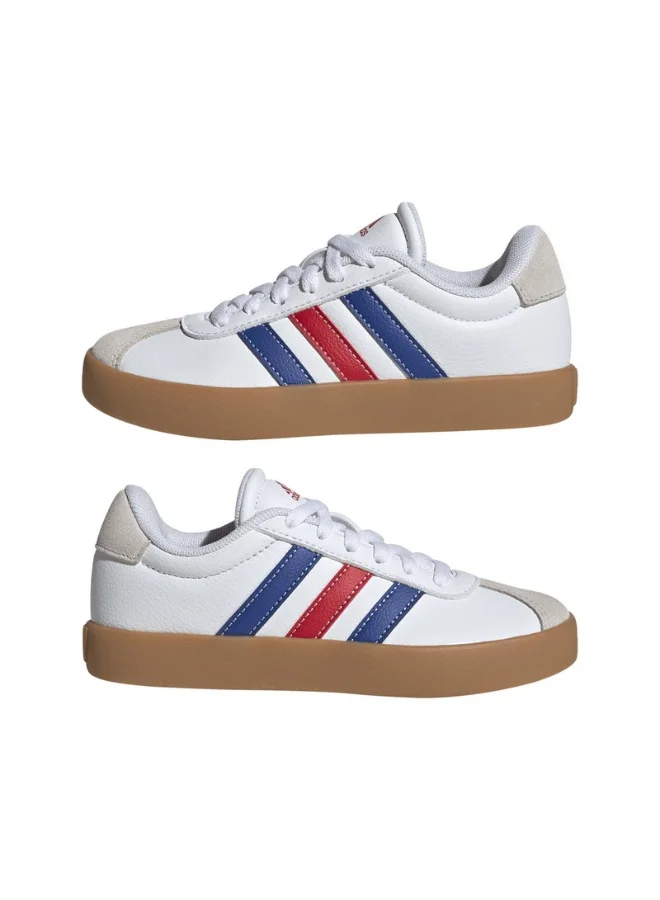 Adidas Adidas Vl Court 3.0 K U White Sportswear Shoes For Kids