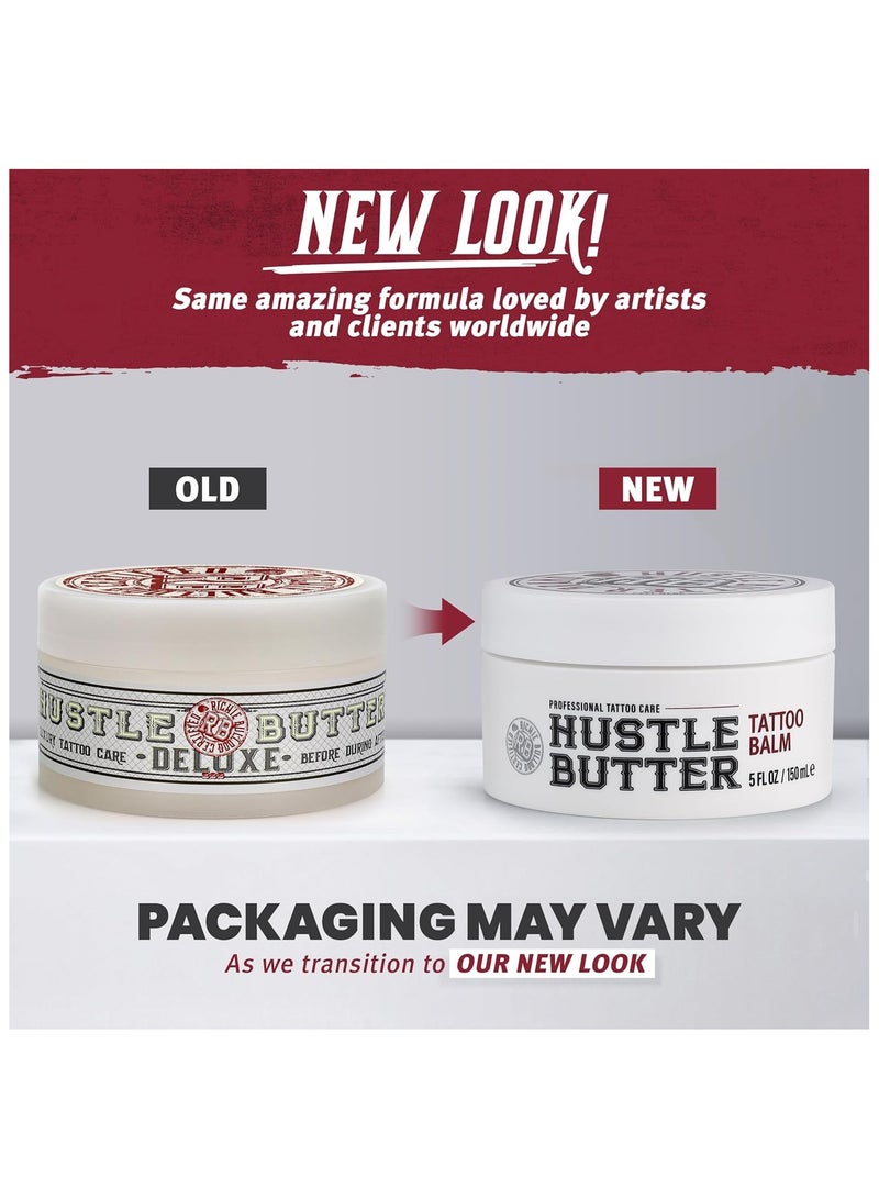 hustle butter deluxe Tattoo Aftercare 5oz Tattoo Balm, Heals + Protects New Tattoos and Rejuvenates Older Tattoos - 100% Vegan Cream No-Petroleum - Image 2