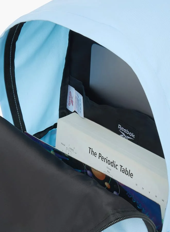 Reebok  Logo Detail Backpack With Adjustable Shoulder Straps And Pencil Pouch  | Best Price UAE