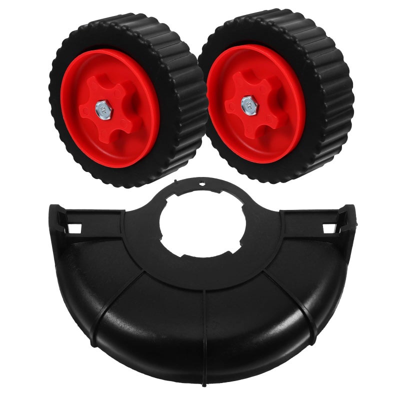 Detachable Lawn Mower Support Wheel For Garden Weed Trimmer Black - Image 2
