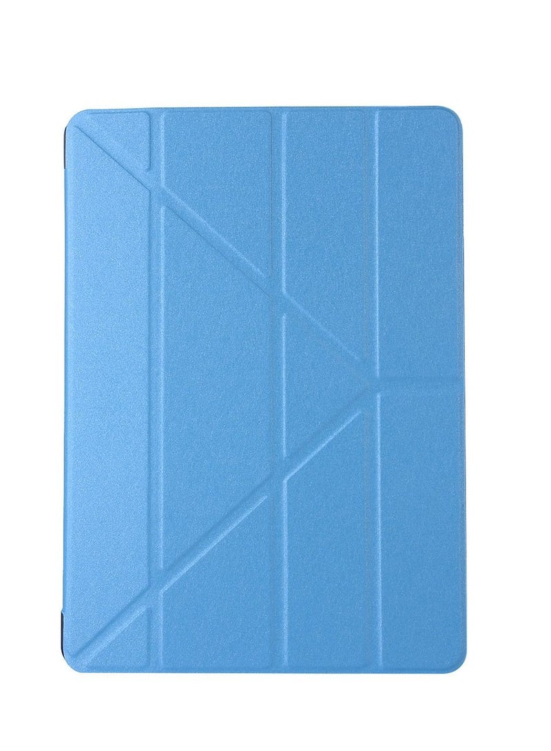 Loquat Light blue IPad Deformation Protective Cover