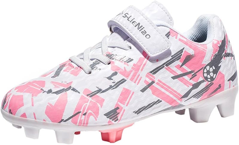 DISRATEBLU Kids Soccer Shoes Boys Football Cleats Professional Athletic Outdoor Trainning Football Shoes Youth Girl Turf Soccer Cleats - Image 1