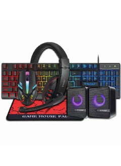 T-WOLF Keyboard, Mouse, Headphones, Audio set, Game Five-piece Set  - Image 1