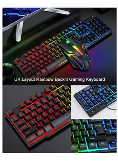 T-WOLF Keyboard, Mouse, Headphones, Audio set, Game Five-piece Set  - Image 2