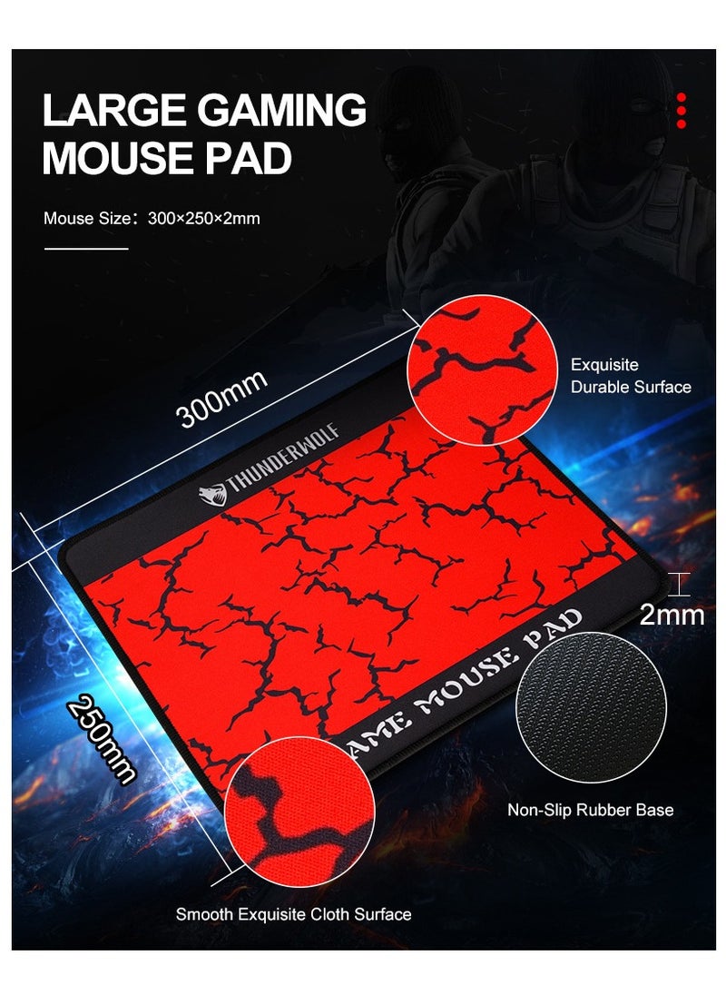 T-WOLF Keyboard, Mouse, Headphones, Audio set, Game Five-piece Set  - Image 4