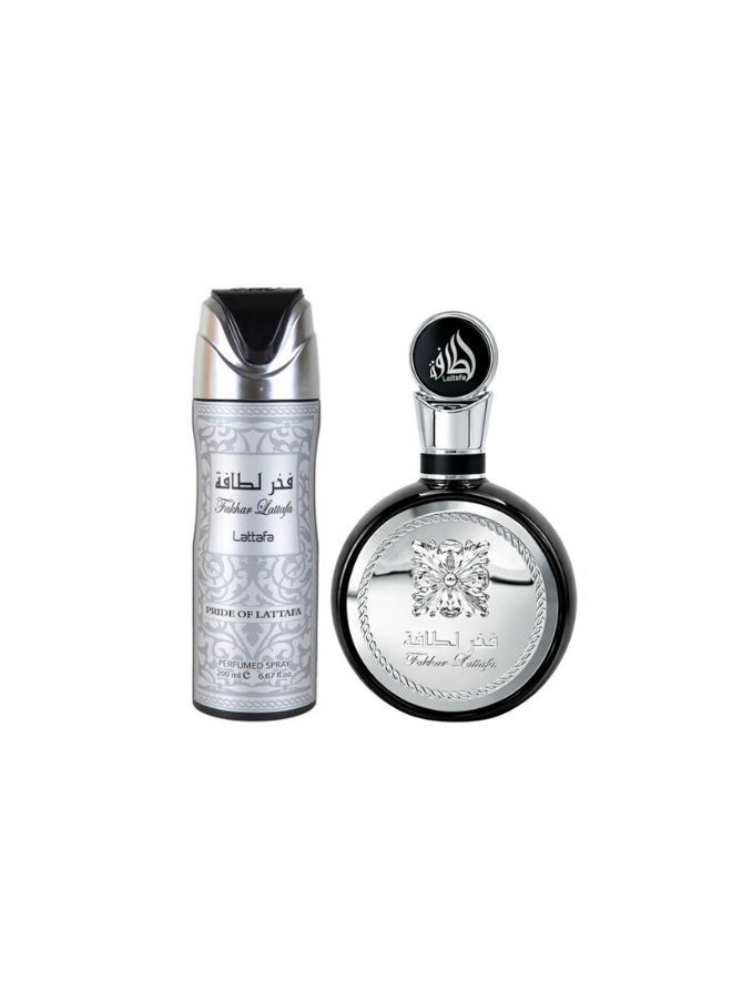 Lattafa Giftset Fakhar Extrait + Deo  2 Pcs - Image 1