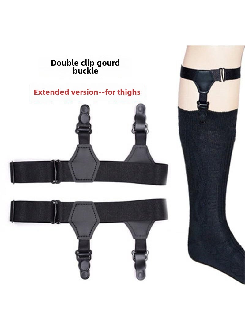 Generic Slimming Knee-High JK Socks for Women Single lengthened double gourd black 