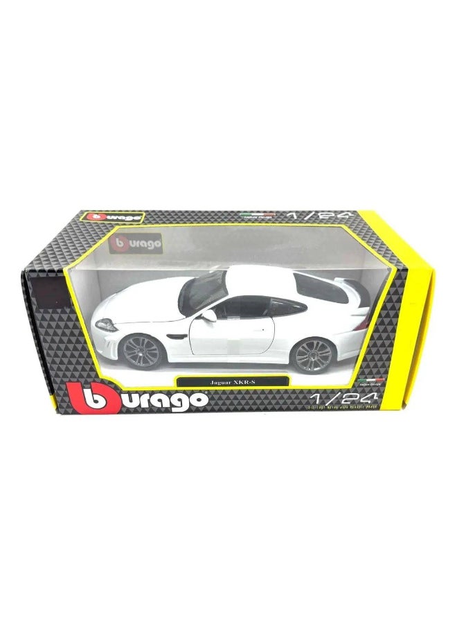 Bburago Jaguar XKR-S Die-cast Car (1:24,White) - Image 1