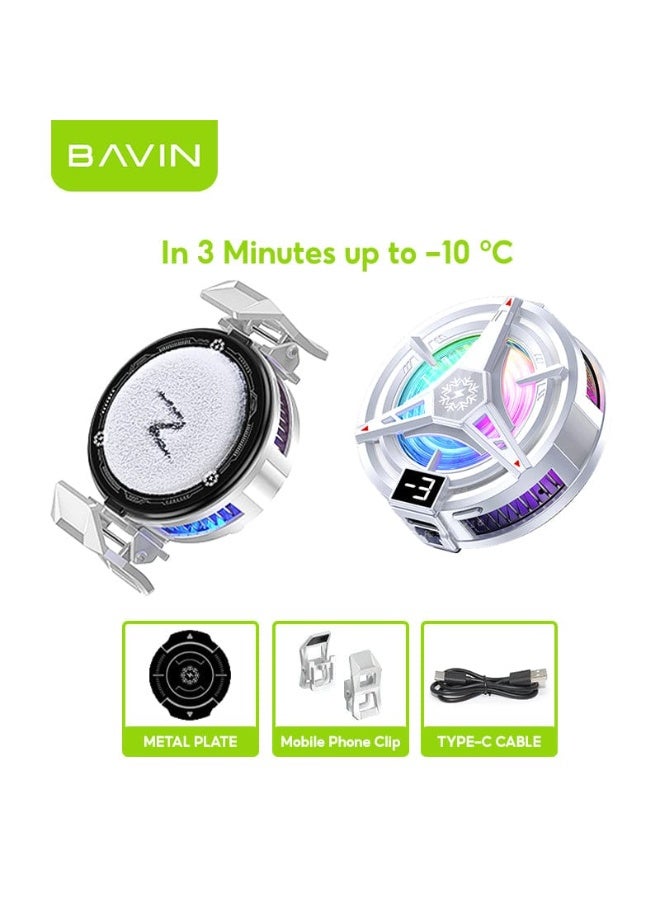 Bavin Magnetic Gaming Cooler Fast Cooling, Heat Dissipation, Adjustable Fan, Compatible with iPhone and Android Devices - Image 1