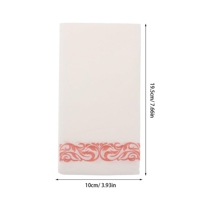 Garneck Disposable Rose Gold Luncheon Napkins 50 Sheets Folded Hand Towels for Wedding Dinner Table Decoration Graduation - Image 3