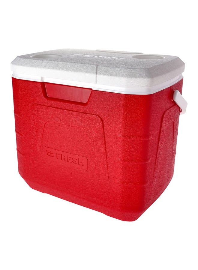 Fresh Beverage Cooler With Handle Red/White - Image 1
