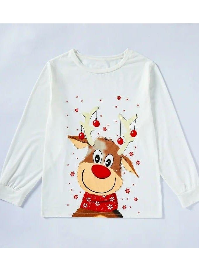 تي شيرت بأكمام كاملة للأطفال الأولاد والبنات لمدة أربع سنوات - Image 1