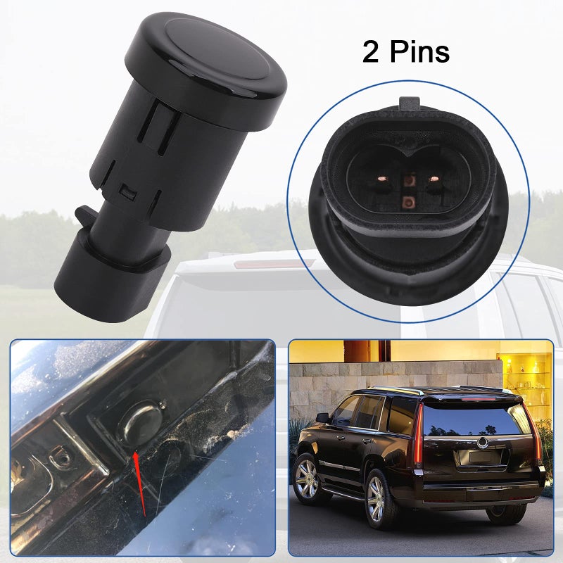 Obaee Car Back Rear Liftgate Window Glass Release Switch Button Compatible with Chevy Tahoe/Chevrolet Suburban 1500 2500 / Cadillac Escalade/GMC Yukon 2007-2014 Replace OE 15798062 22863048 - Image 5