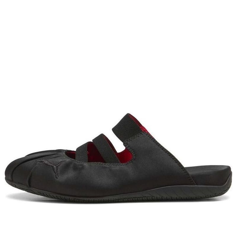 PUMA (WMNS) PUMA Speedcat Mule Satin 'Black Red' - Image 1