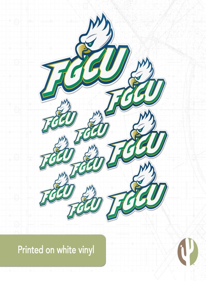 Desert Cactus Florida Gulf Coast University Sticker FGCU Eagles Sticker Vinyl Decals Laptop Water Bottle Car Scrapbook Sheet T3 (Type 3-1) - Image 5