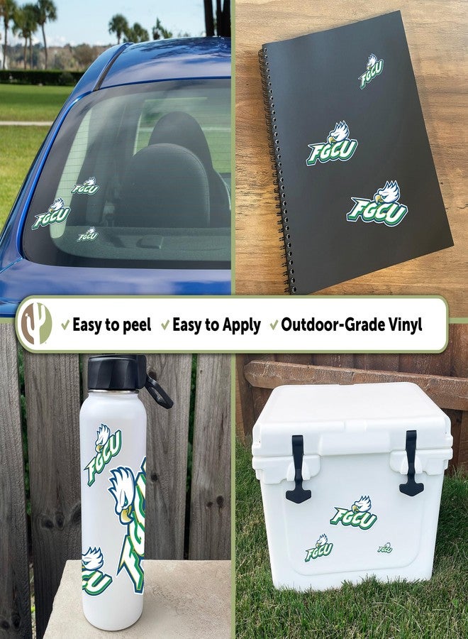 Desert Cactus Florida Gulf Coast University Sticker FGCU Eagles Sticker Vinyl Decals Laptop Water Bottle Car Scrapbook Sheet T3 (Type 3-1) - Image 2