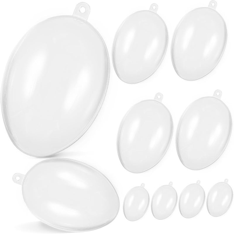 Vosarea Fillable Clear Egg Ornaments Transparent Hanging Balls for Festive Decoration for DIY Crafts Create Warm Holiday Atmosphere Your Home - Image 1