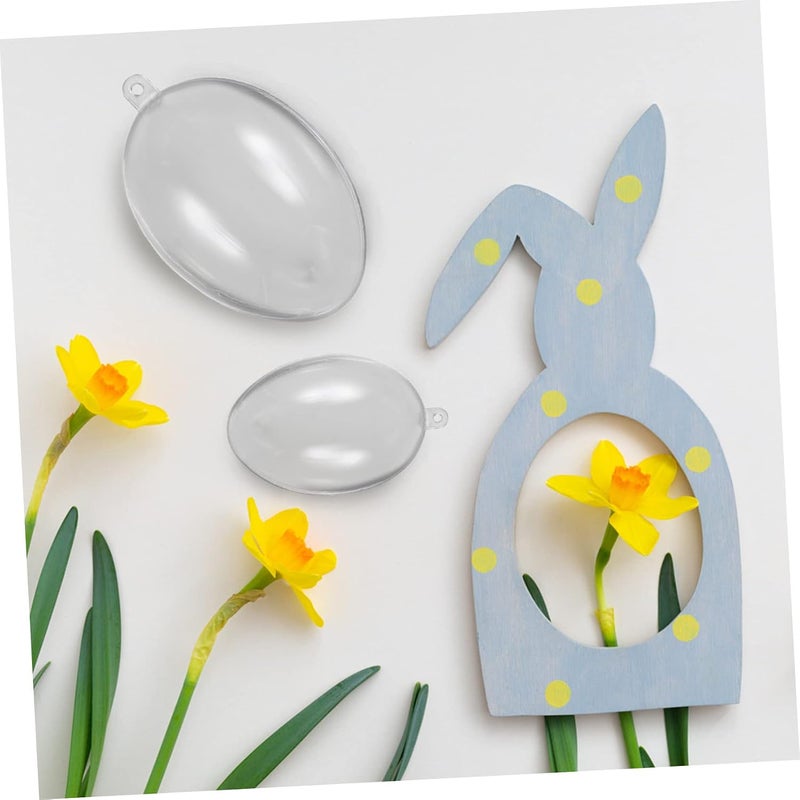 Vosarea Fillable Clear Egg Ornaments Transparent Hanging Balls for Festive Decoration for DIY Crafts Create Warm Holiday Atmosphere Your Home - Image 2