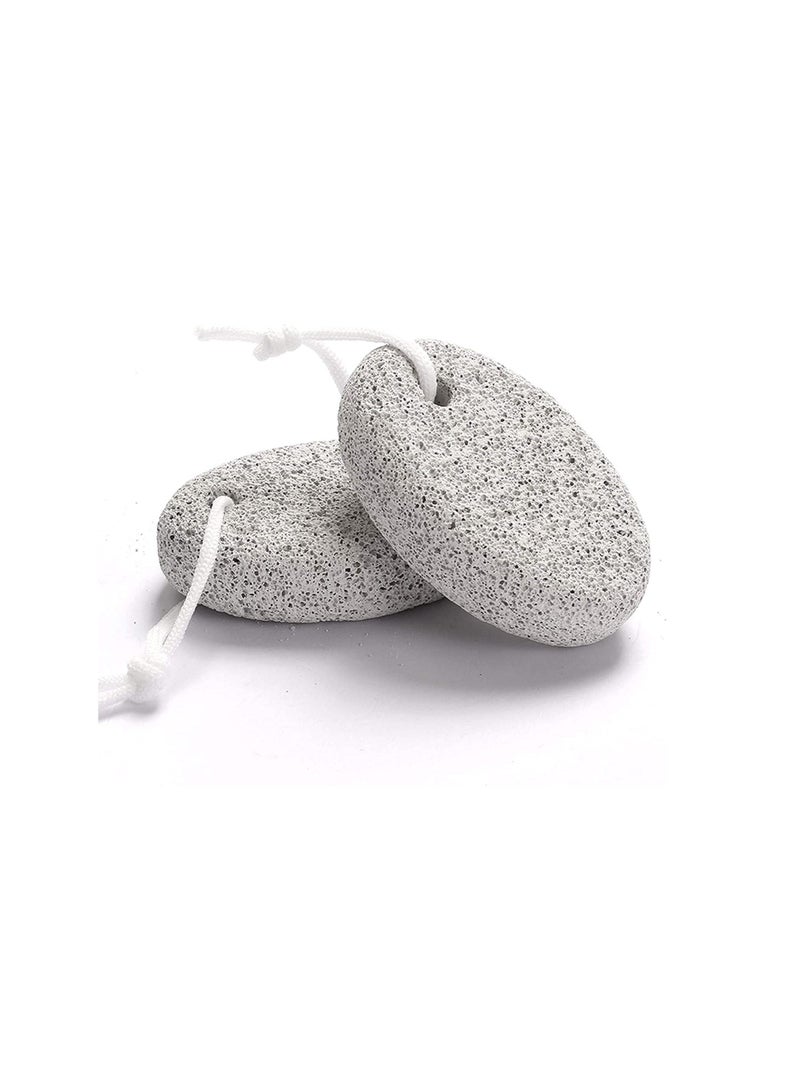 ORiTi ORiTi Natural Pumice Stone for Feet, 2-Pack Lava Pedicure Tools Hard Skin Callus Remover for Feet and Hands - Natural Foot File Exfoliation to Remove Dead Skin  - Image 2
