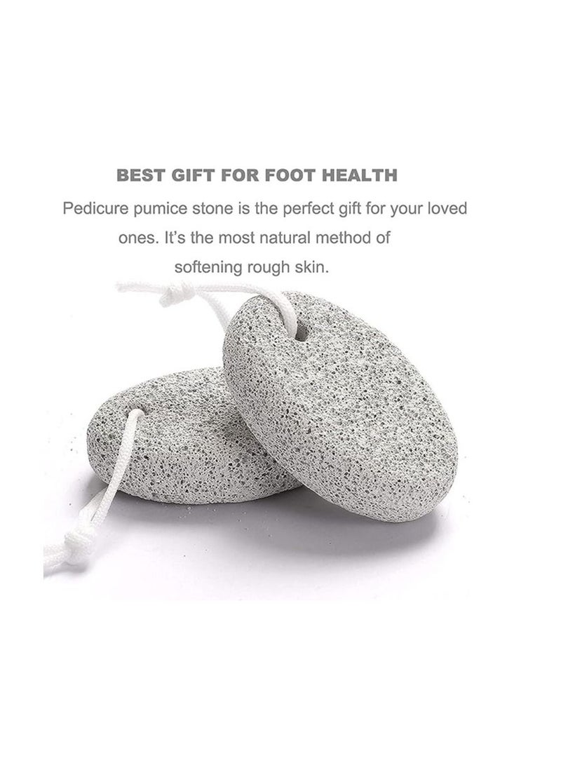 ORiTi ORiTi Natural Pumice Stone for Feet, 2-Pack Lava Pedicure Tools Hard Skin Callus Remover for Feet and Hands - Natural Foot File Exfoliation to Remove Dead Skin  - Image 4