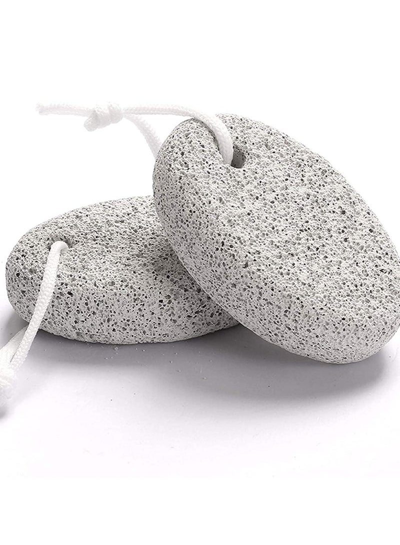 ORiTi Natural Pumice Stone for Feet, 2-Pack Lava Pedicure Tools Hard Skin Callus Remover for Feet and Hands - Natural Foot File Exfoliation to Remove Dead Skin - Image 2