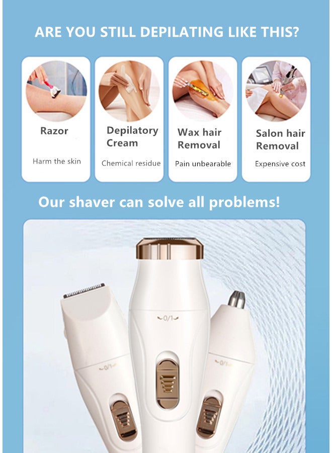 حلاقة كهربائية للرجال من النساء، 3 في 1 حلاقة غير مؤلم، إزالة شعر الوجه، حلاقة الوجه إبرو تريمر حلاقة بيكيني تريمر بوابة المرأة بوابة المرأة بوابة المرأة هذه بذرة مقالة عن المرأة بحاجة للتوسيع. - Image 4