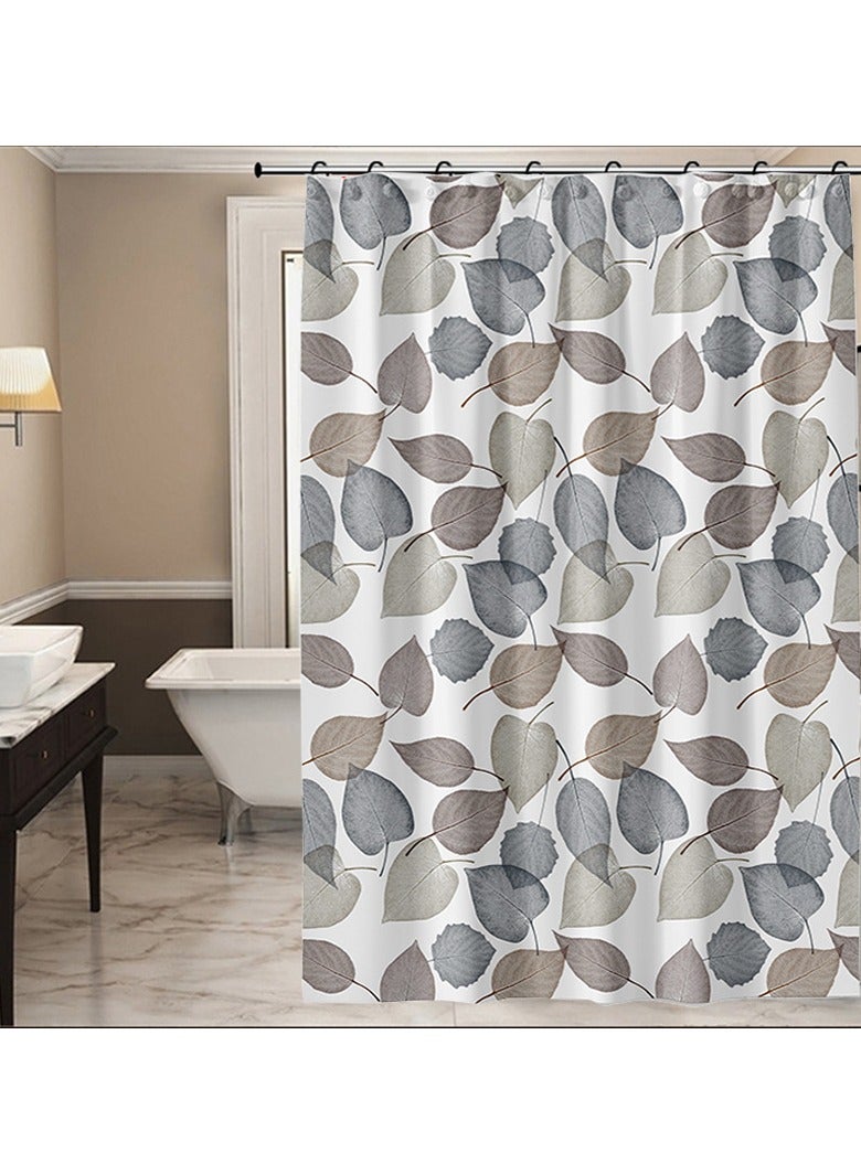 ستائر دش مضادة للماء ومضادة للعفن من مادة PEVA مقاس 180 × 180 سم - Image 2