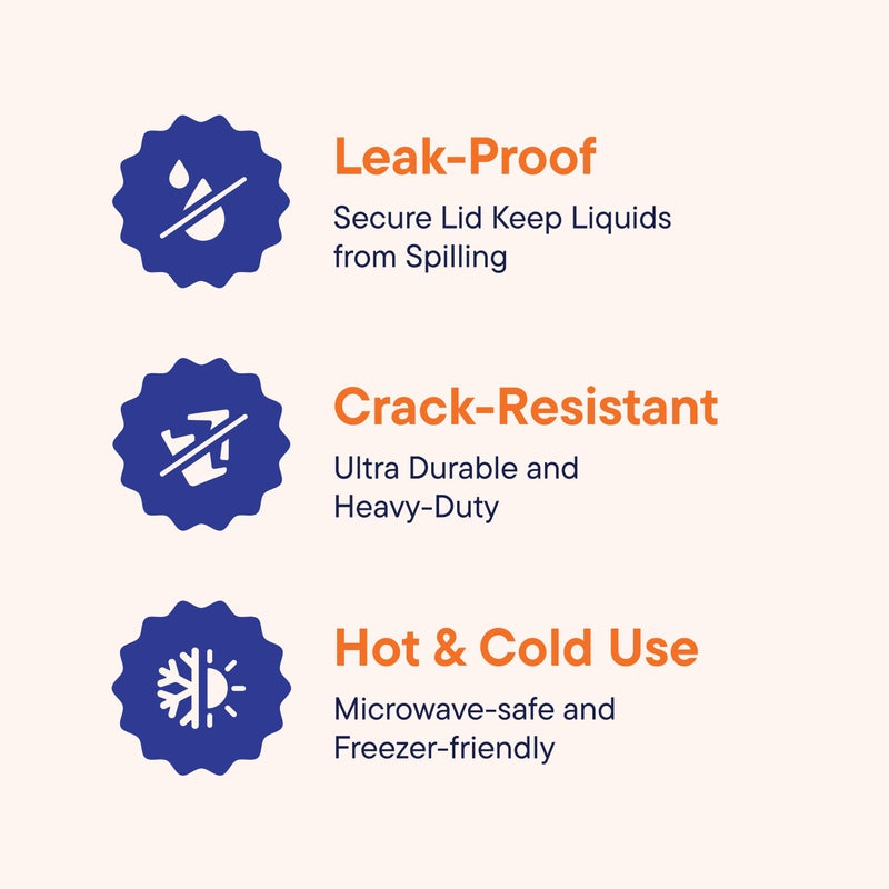 Stack Man Soup Containers with Lids [48 Sets -32 oz.] Quart Plastic Deli Container - Deli Food Storage Containers with Airtight Lids for Freezer & Restaurant Takeout - Image 2