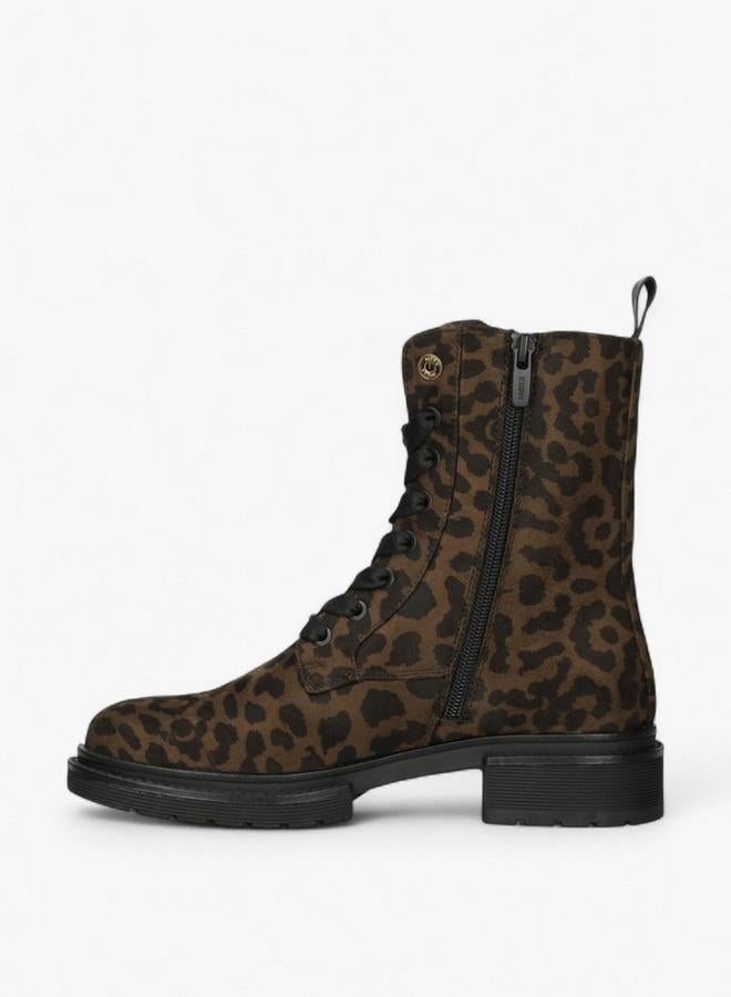 MEXX Animal Print Lace-Up Ankle Boots - Image 4