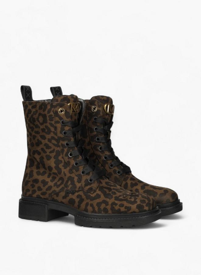 MEXX Animal Print Lace-Up Ankle Boots - Image 1
