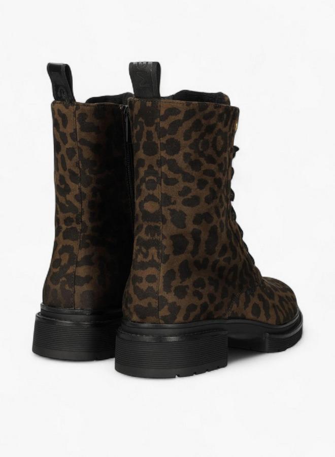 MEXX Animal Print Lace-Up Ankle Boots - Image 3