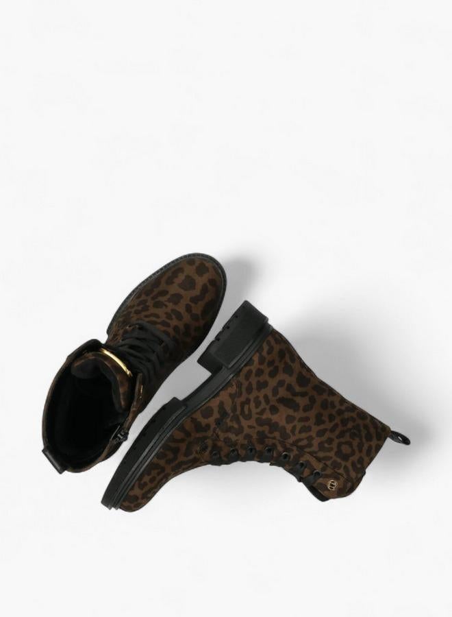 MEXX Animal Print Lace-Up Ankle Boots - Image 5