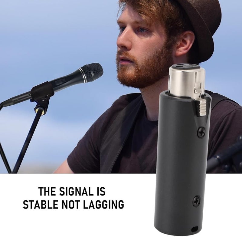 Professional XLR Microphone Preamp Booster 48V Phantom Power Low Noise 35dB Gain - Image 2