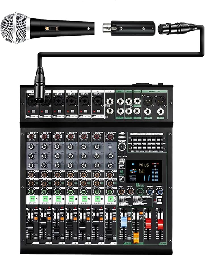 Professional XLR Microphone Preamp Booster 48V Phantom Power Low Noise 35dB Gain - Image 3