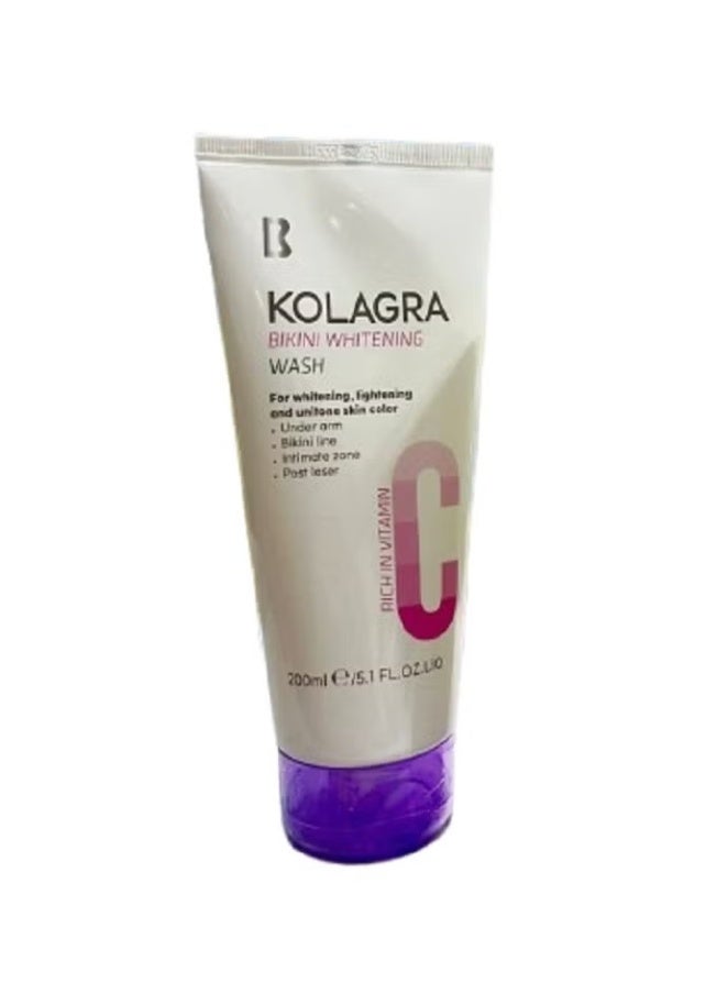 KOLAGRA Bikini Wash Whitening With Vitamin C 200ml - Image 1