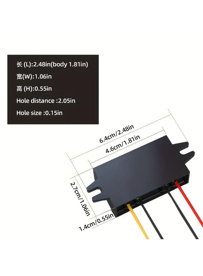 12V24V To 5V3A Car Power Converter USB C And Micro USB Adapter Compact Design - Image 4