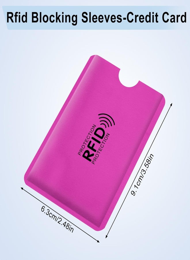 مجموعة أكمام حجب تقنية RFID من OUZRETUCU، 24 قطعة، تتضمن 20 كمًا لحماية بطاقات الائتمان و4 حافظات جواز سفر واقية، مناسبة للسفر للرجال والنساء، بألوان زاهية، رفيعة، ومقاومة للماء. - Image 2