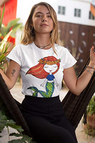 DaVinci in You Coloring Shirt for Girls - Kit with 10 Fabric Markers and Alphabet Stencil (Mermaid, 8/9) - Image 5