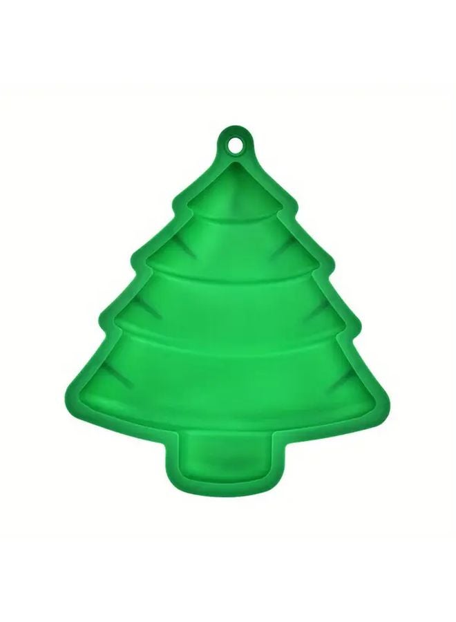 Red Christmas Tree Cake Mold Non Stick Silicone Baking Pan Star Round Edges Easy Release - Image 5