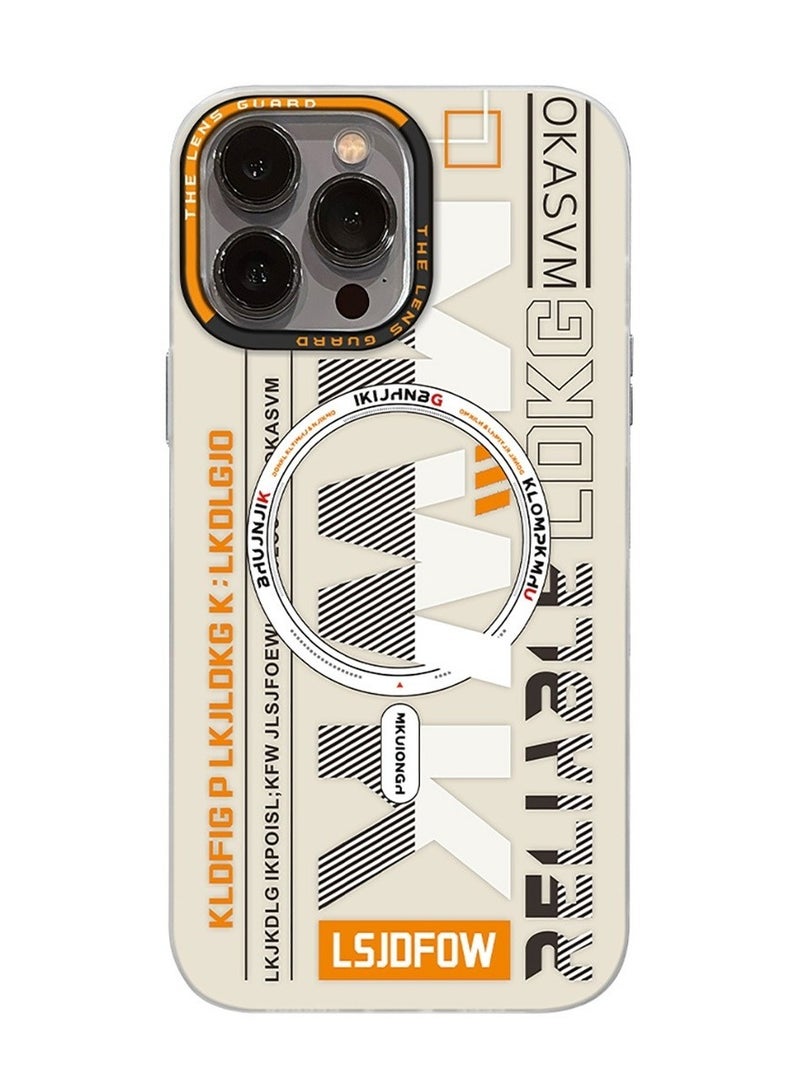 Techie حافظة TPU MWK مغناطيسية شفافة جمالية مع واقي عدسة الكاميرا المرتفع لجهاز Apple iPhone 15 Pro Max - أبيض - Image 2