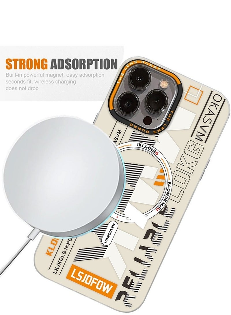 Techie حافظة TPU MWK مغناطيسية شفافة جمالية مع واقي عدسة الكاميرا المرتفع لجهاز Apple iPhone 15 Pro Max - أبيض - Image 5