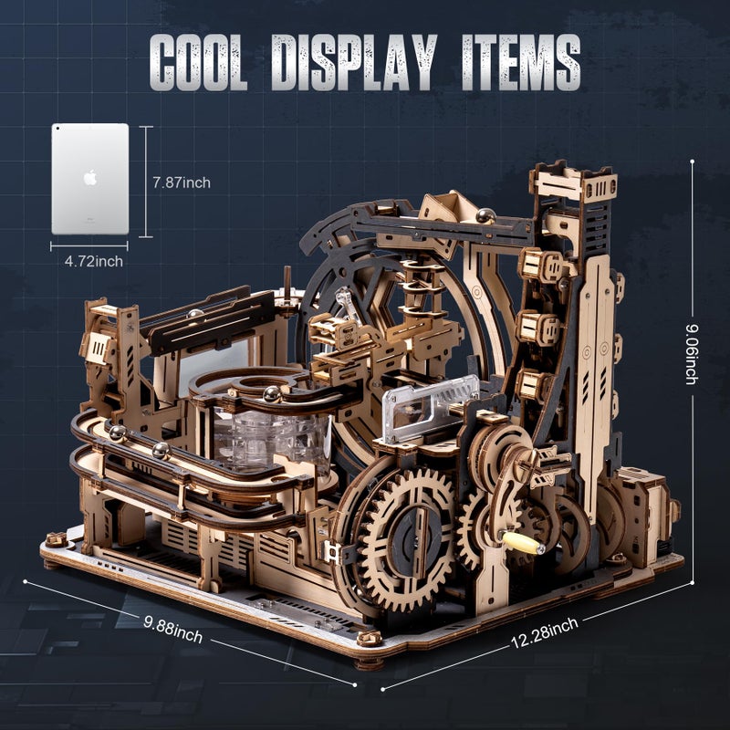 RoWood 3D Puzzles for Adults,Wooden Puzzles for Adults,Marble Run Model Kits,3D Wooden Puzzles Gift - Image 5