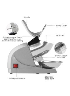 UNIQUE VATIKA Electric Ice Crusher Machine with 3 Baldes Gola Making Machine for Home Autocut Sensor Machine 300 Watts Ice Machine Use in Homes CafesHotels Restaurants Stainless Steel  - Image 4
