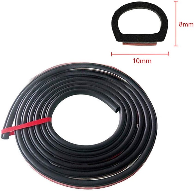 ESUPPORT 315" Small D 8Meter Door Rubber Seal Weather Strip Hollow Car Motor Auto - Image 2